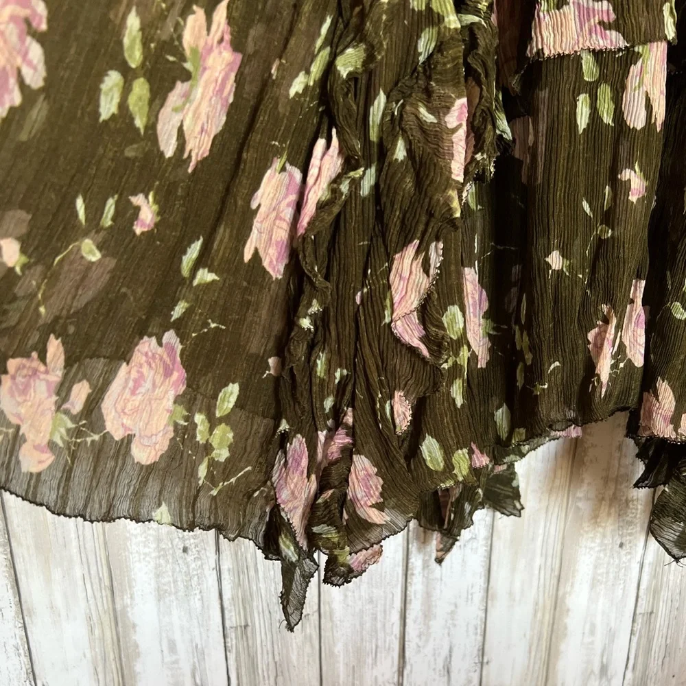 Ulla Johnson Lorelei Floral Ruffle Midi Dress